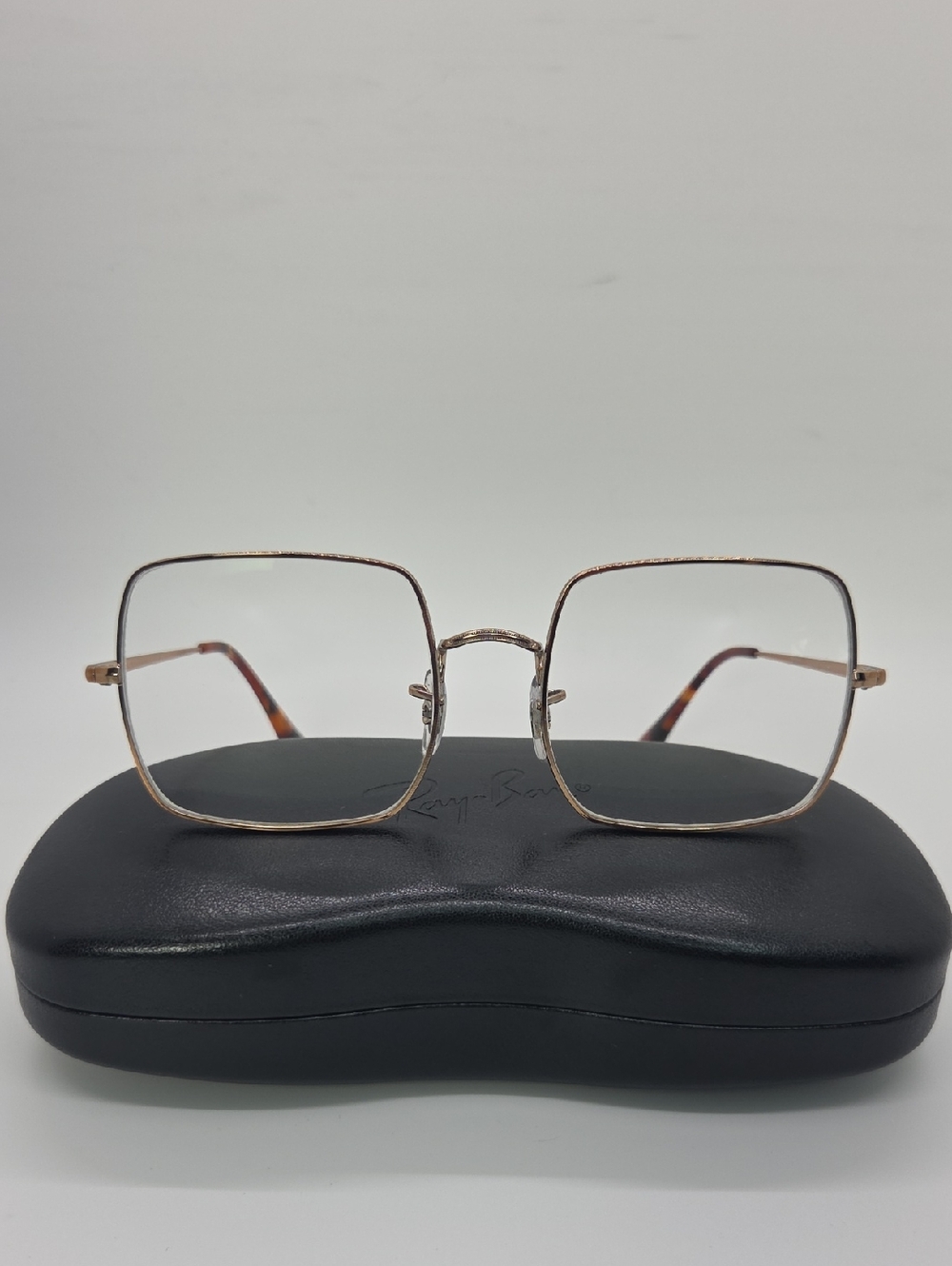Ray-Ban RB1971-V Square Gold Metal Frame Eyeglasses Italy